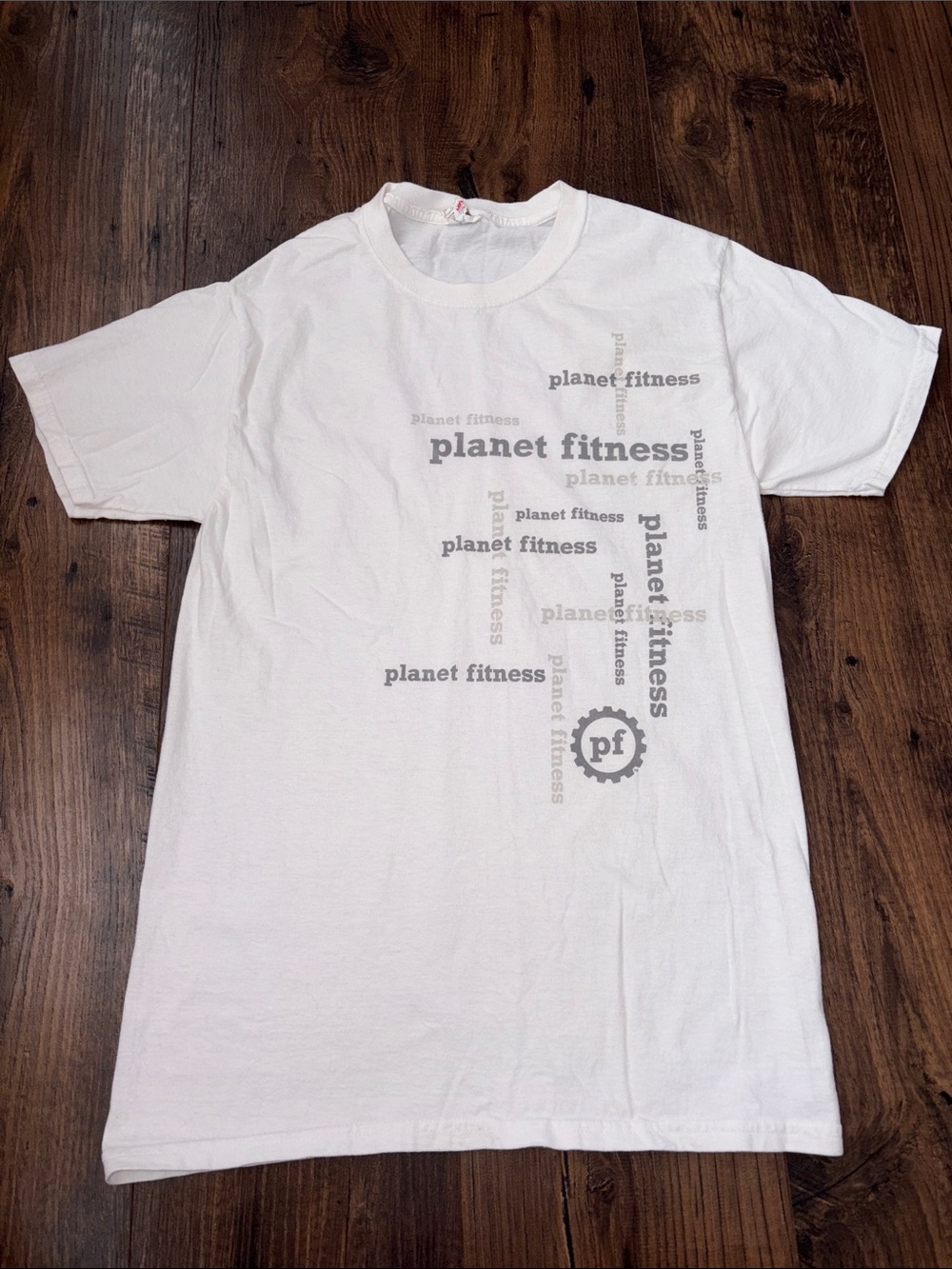 Fruit of the Loom White Planet Fitness Logo Tee